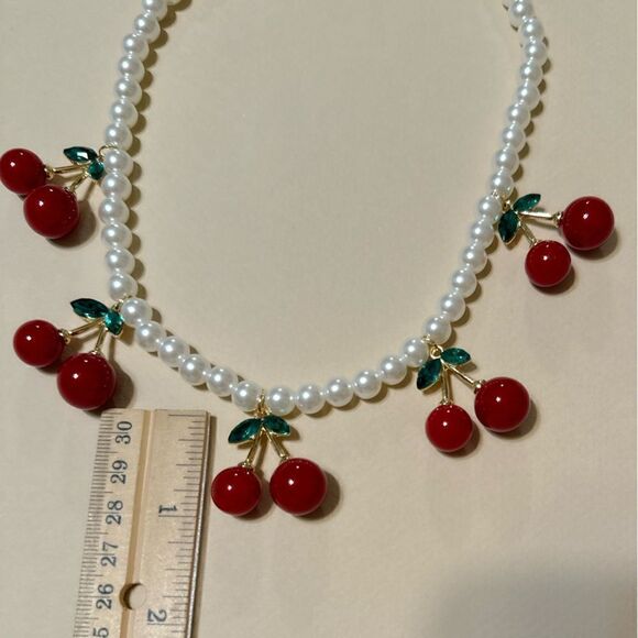 Cherry necklace N726 - Picture 4 of 4